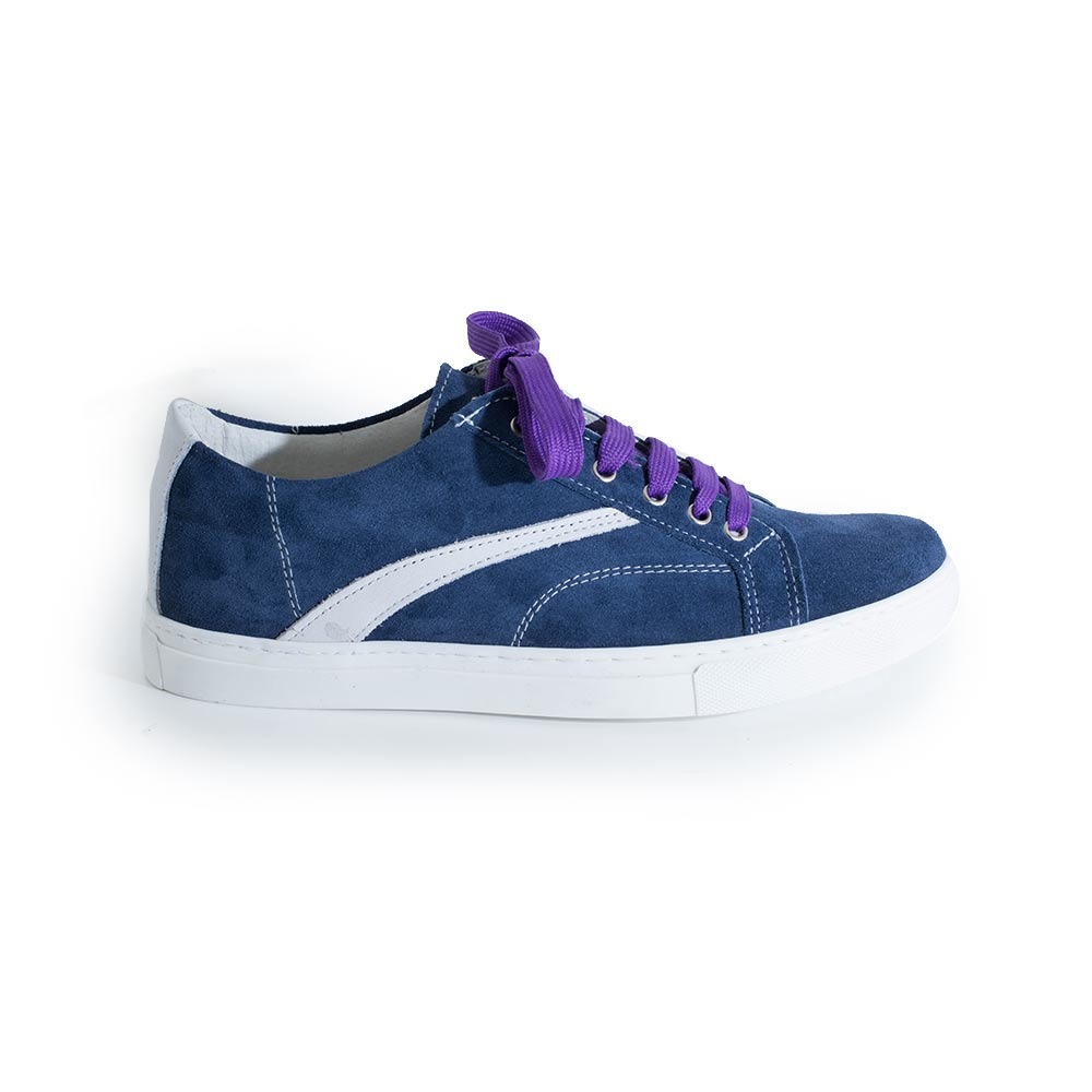 Sneakers uomo in camoscio - immagine 2