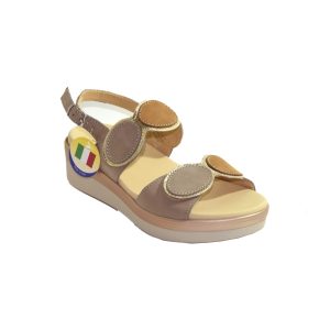Sandalo zeppa per piedi larghi
