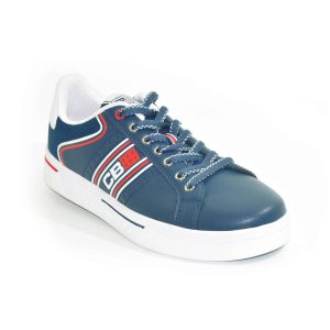 Scarpa sportiva allacciata in pelle