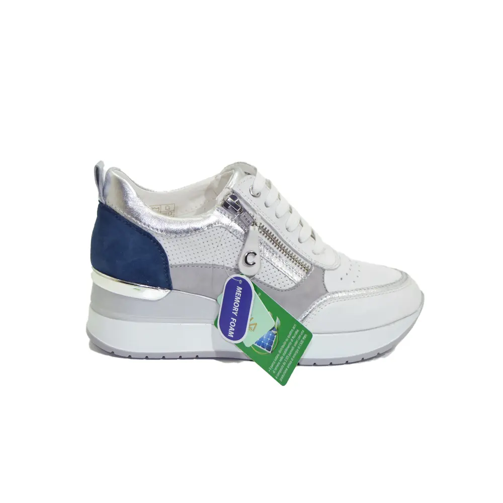 Sneakers zeppa alta cinzia soft - immagine 2