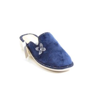 Pantofola blu donna sottopiede morbido