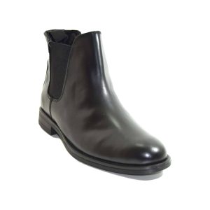 Stivaletto pelle uomo nero