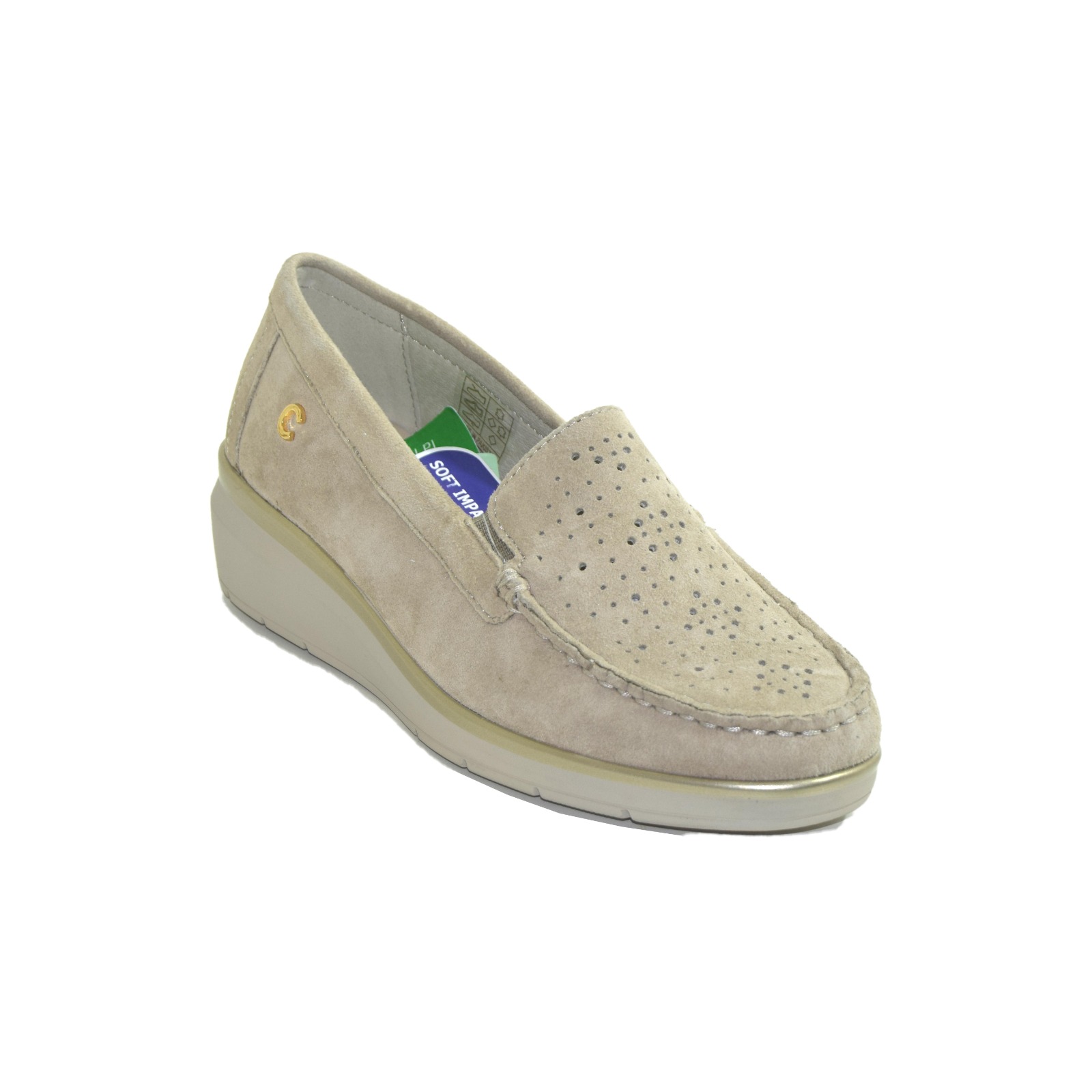 Scarpe mocassino donna forato - immagine 2