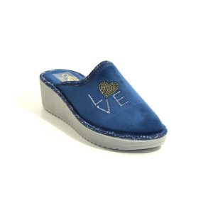 Pantofole alte con zeppa