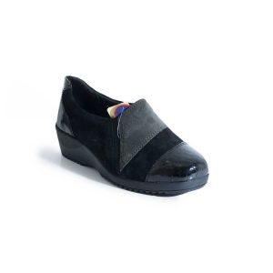 Mocassino camoscio con elastici