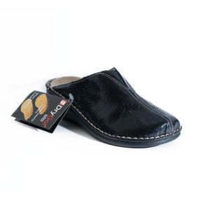 Pantofola pelle nero