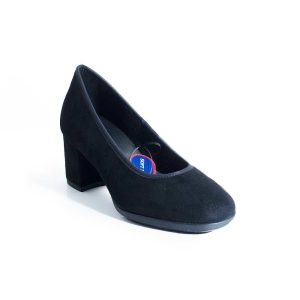 Decoltè camoscio nero