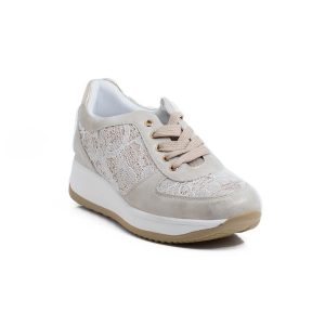 Sneakers da donna beige