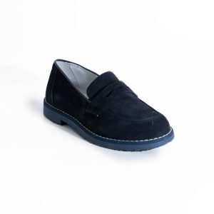Mocassino bambino blu